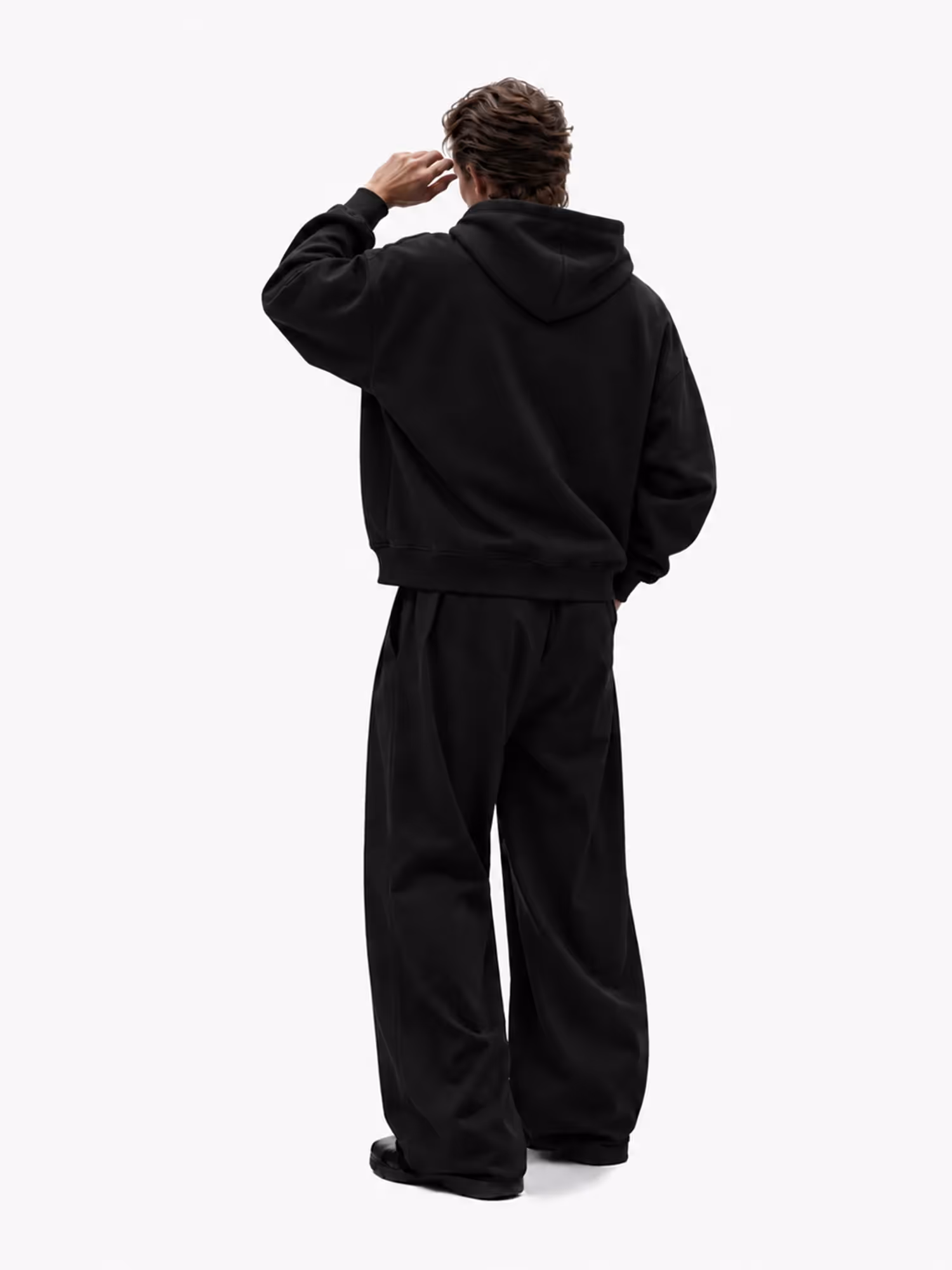 Thesis Black Zipper Hoodie image 10