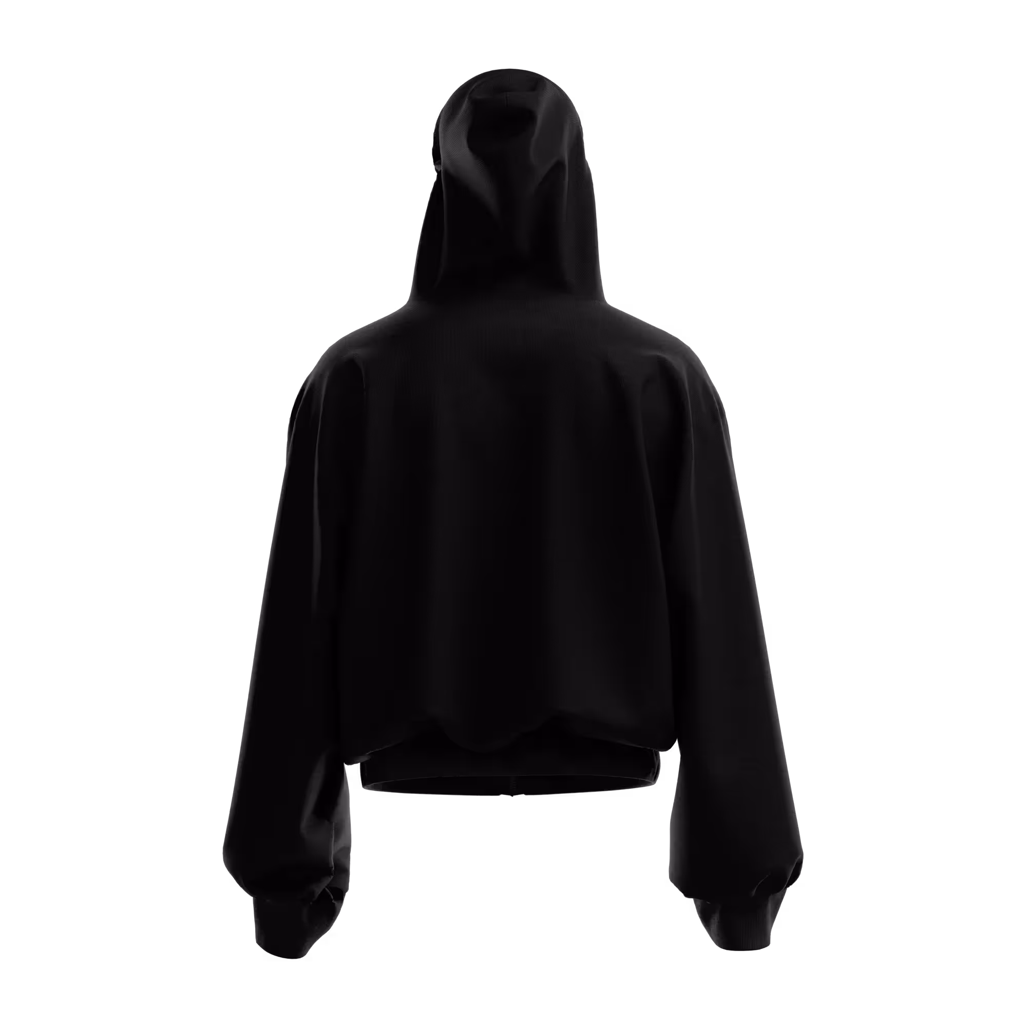 Thesis Black Zipper Hoodie image 11