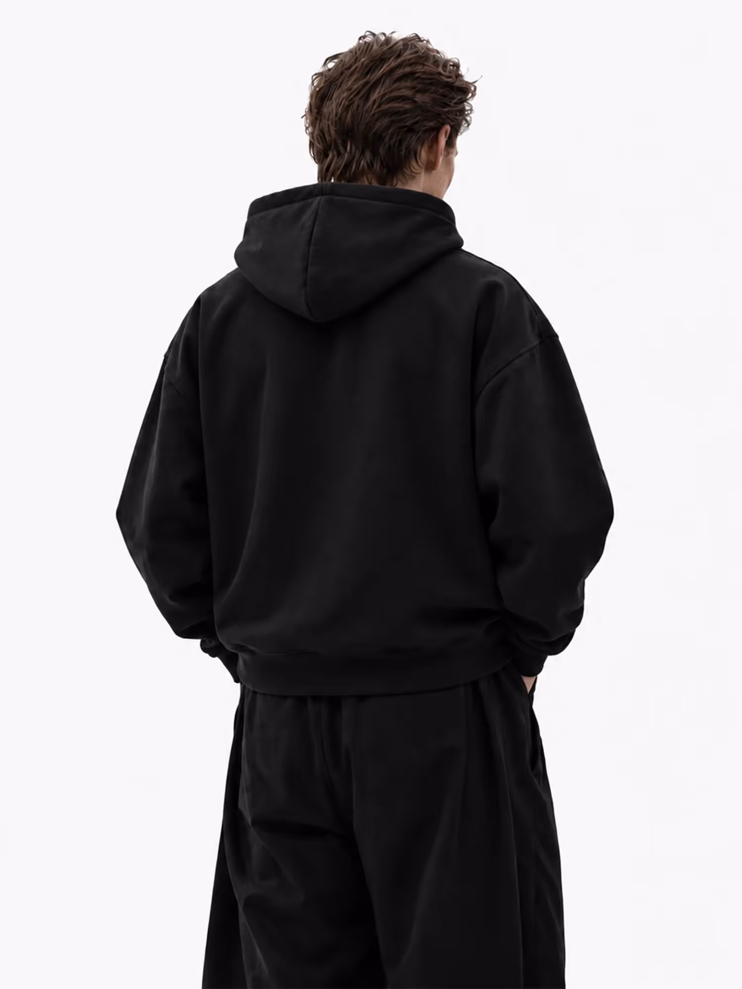 Thesis Black Zipper Hoodie image 9