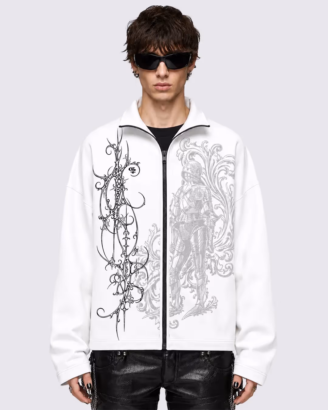 Trench White Boxy Jacket image 2