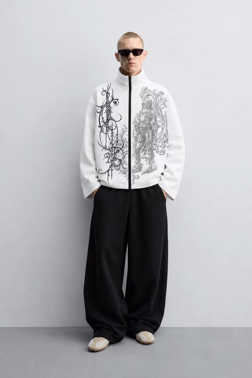 Trench White Boxy Jacket image 5