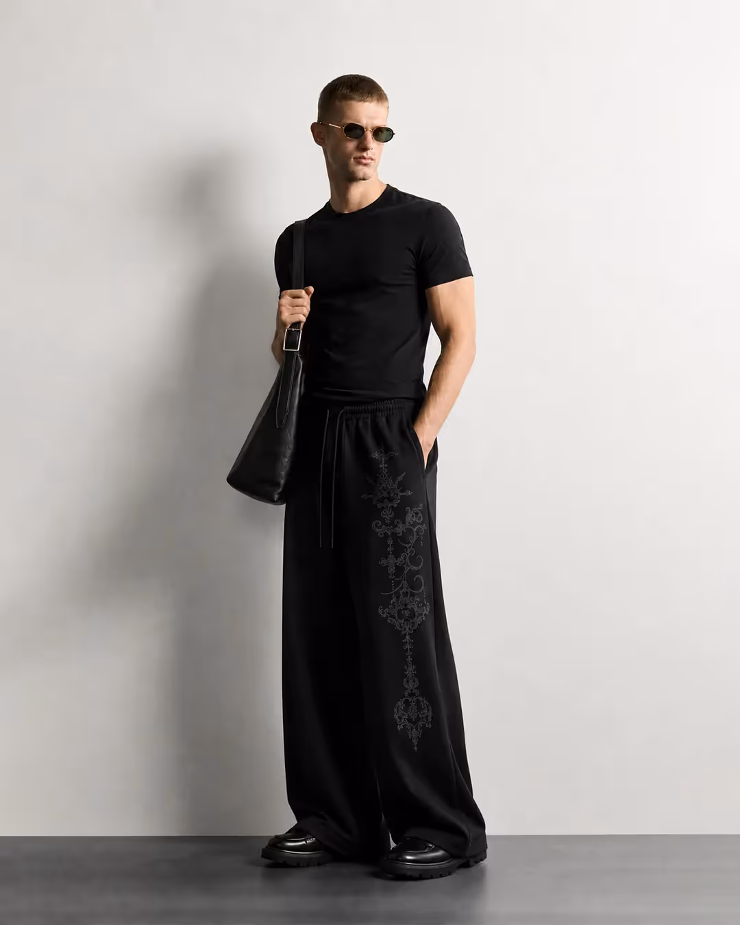 Vigil Black Baggy Pants image 6