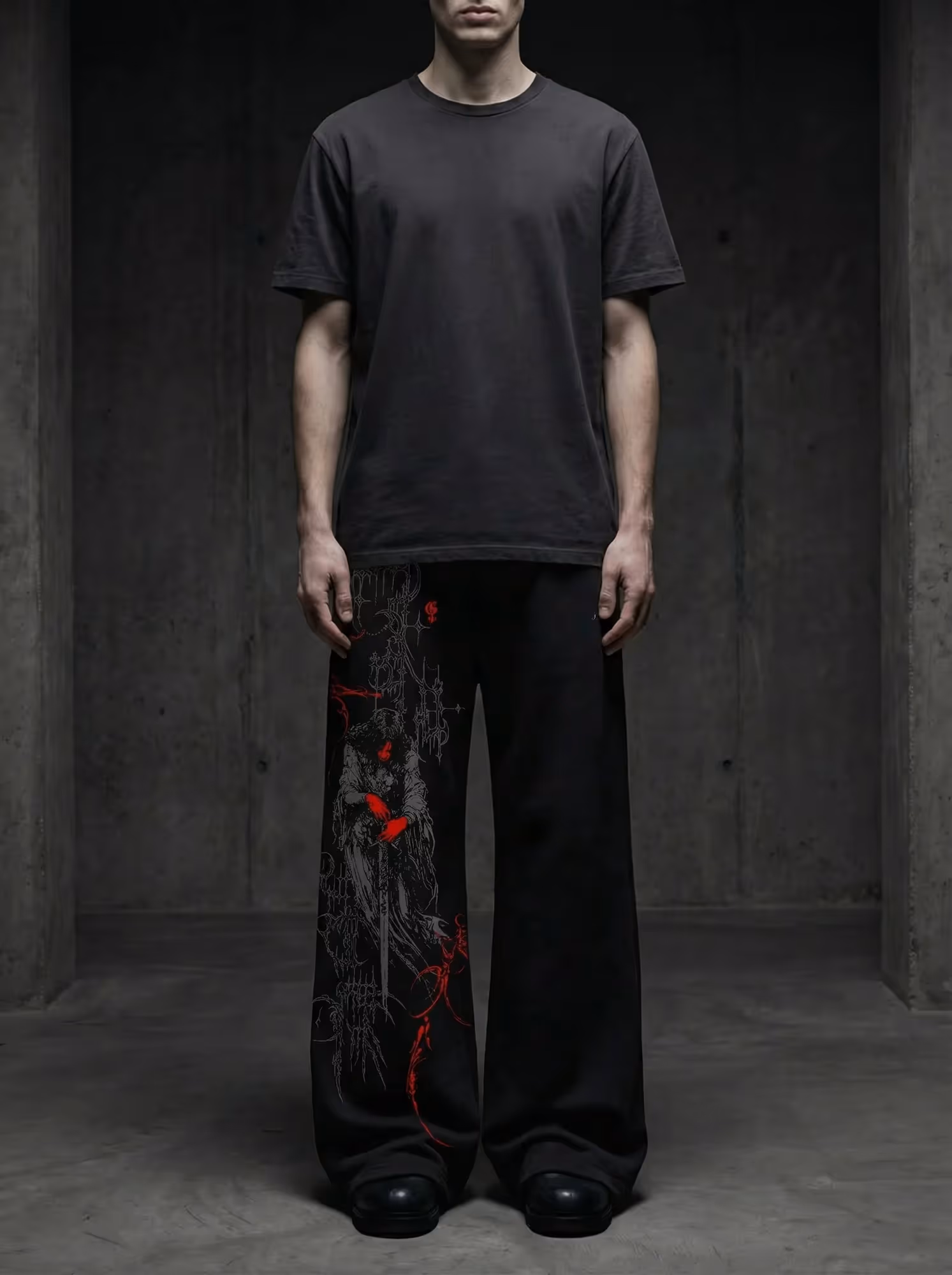 Void Black Baggy Pants  image 2