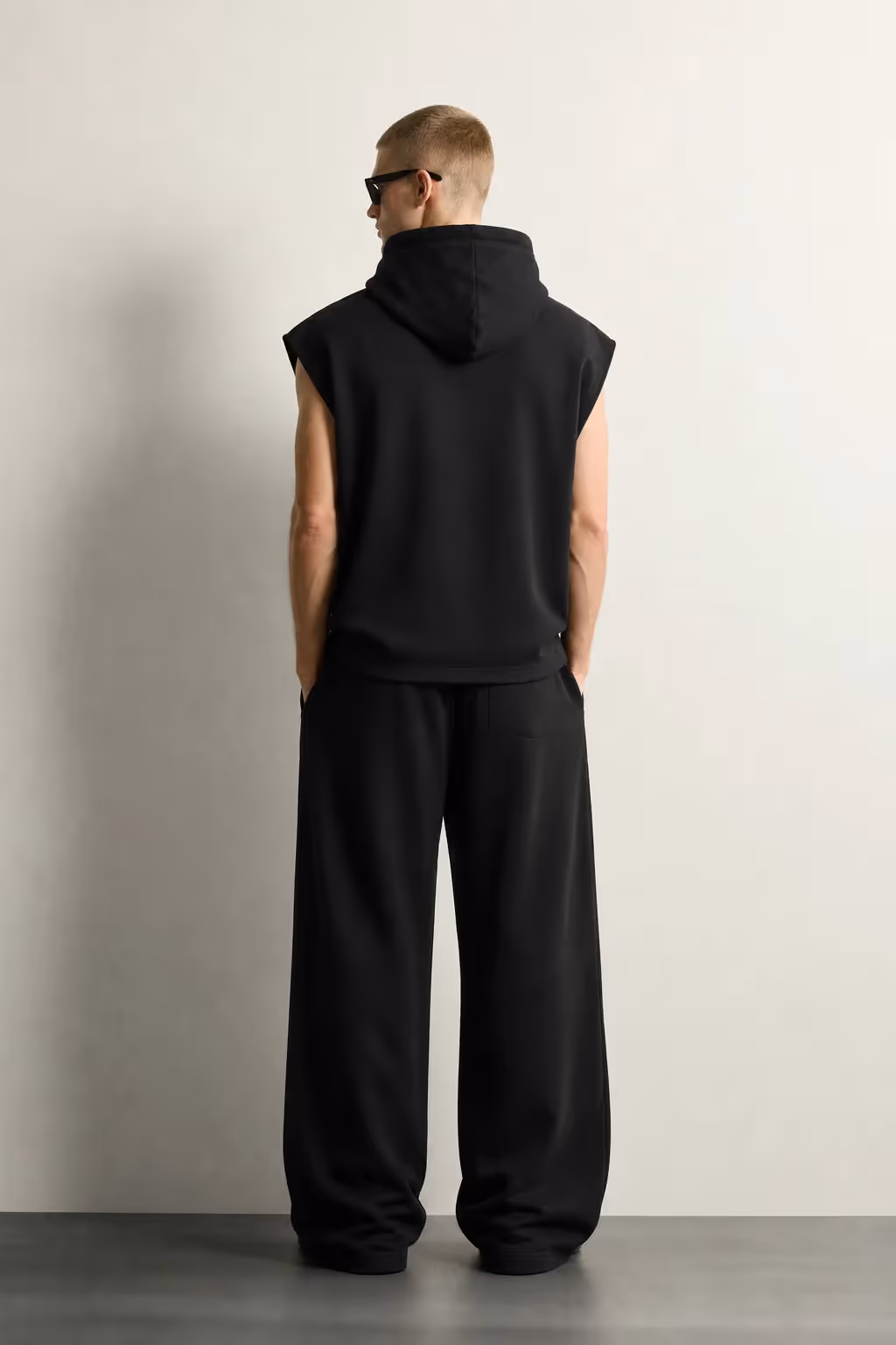 Widow Black Sleeveless Hoodie image 8