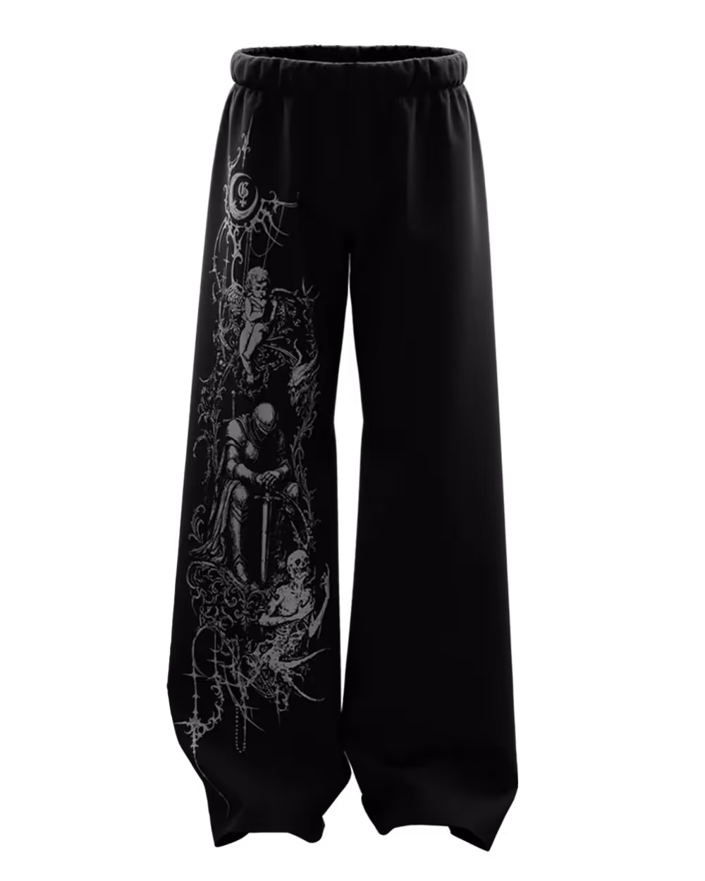 Wraeth Black Baggy Pants image 1