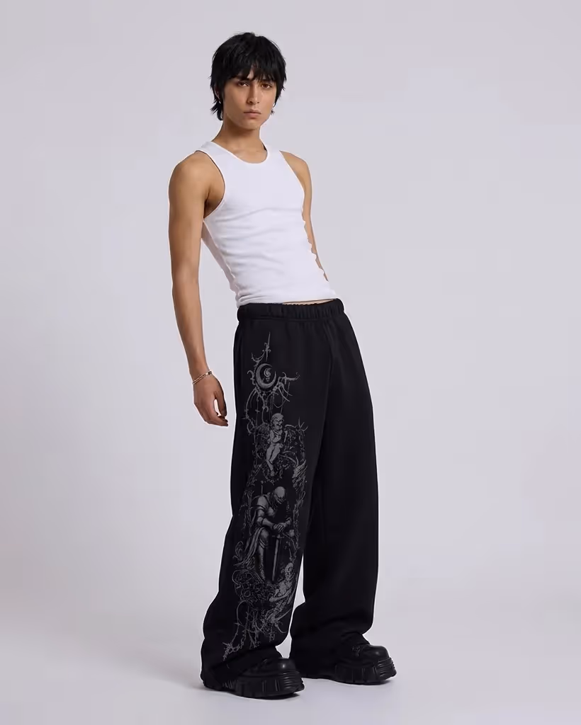 Wraeth Black Baggy Pants image 3