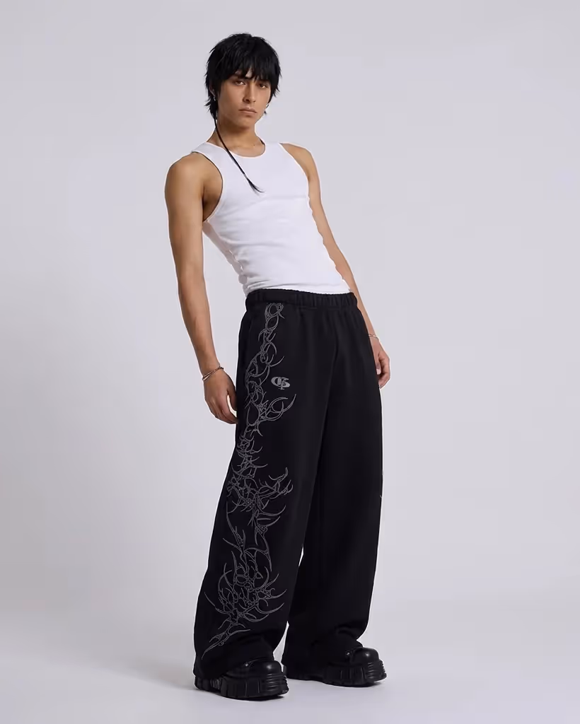 Xyden Black Baggy Pants image 2