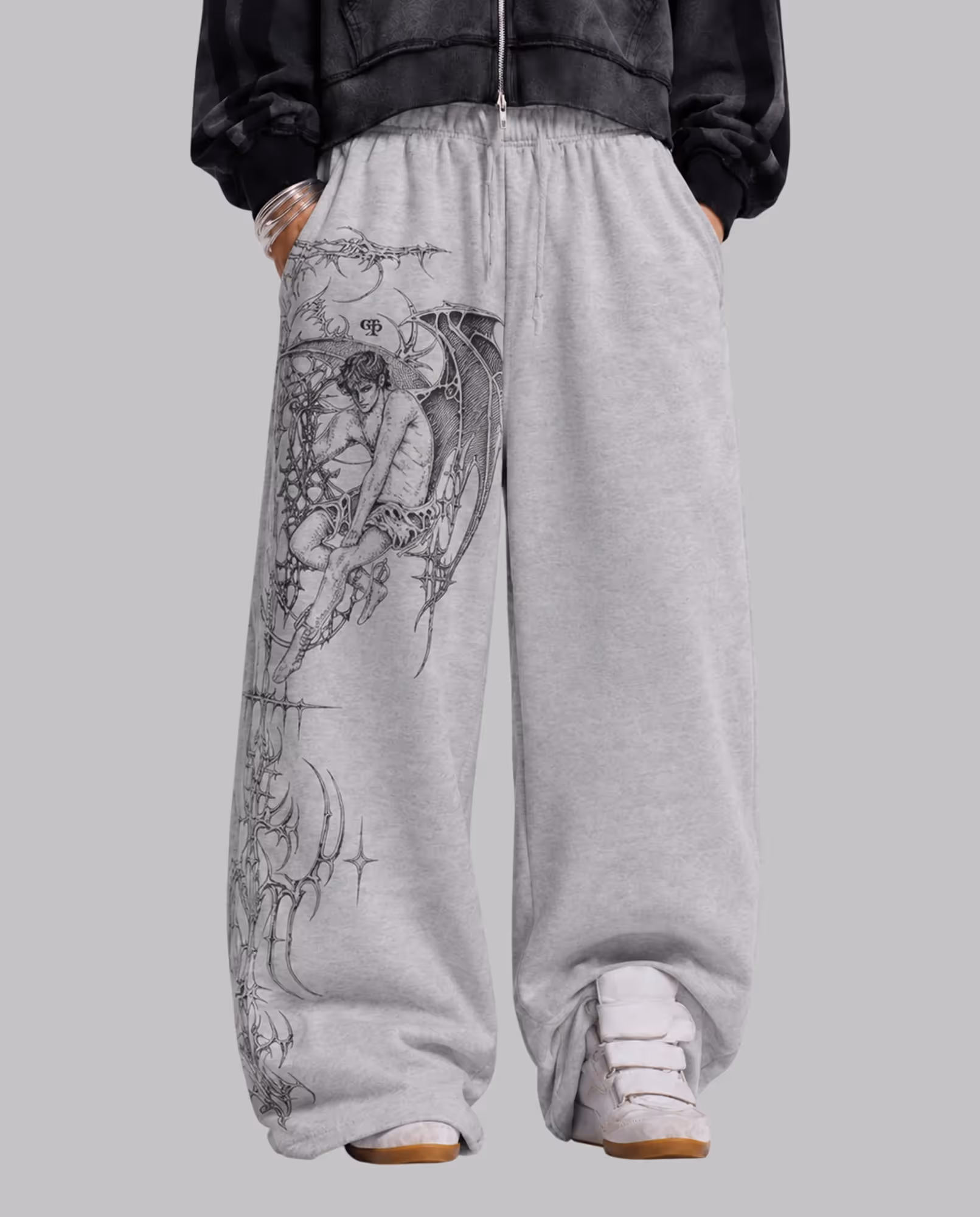 Zenith Grey Baggy Pants image 1