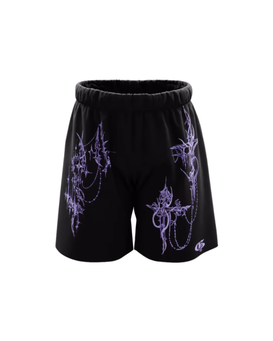 Zyra Black Unisex Shorts image 1