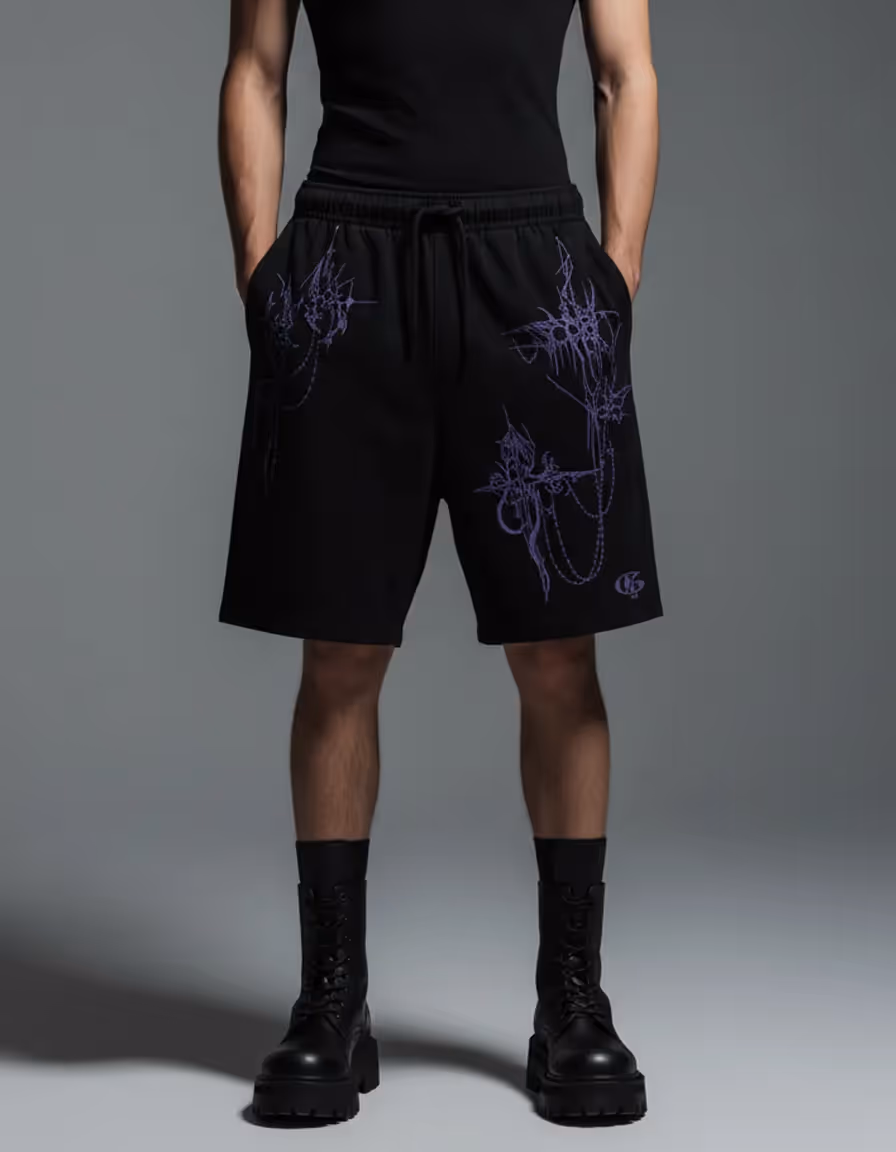 Zyra Black Unisex Shorts  image 5