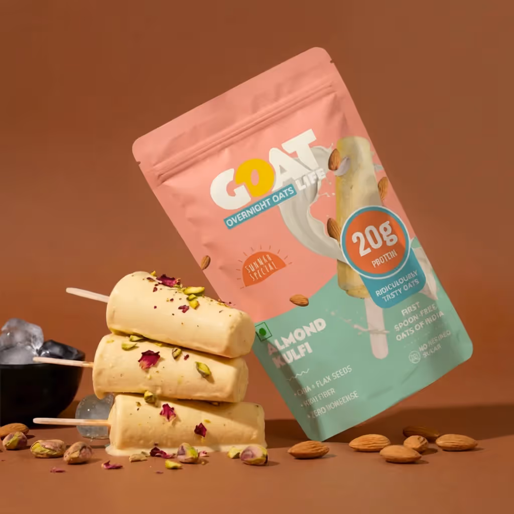 Almond Kulfi High-Protein Overnight Oats image 1