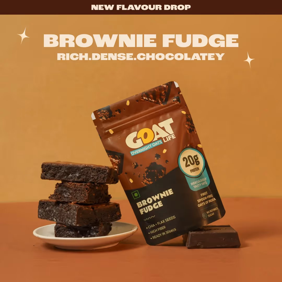 Brownie Fudge High Protein Oats image 1