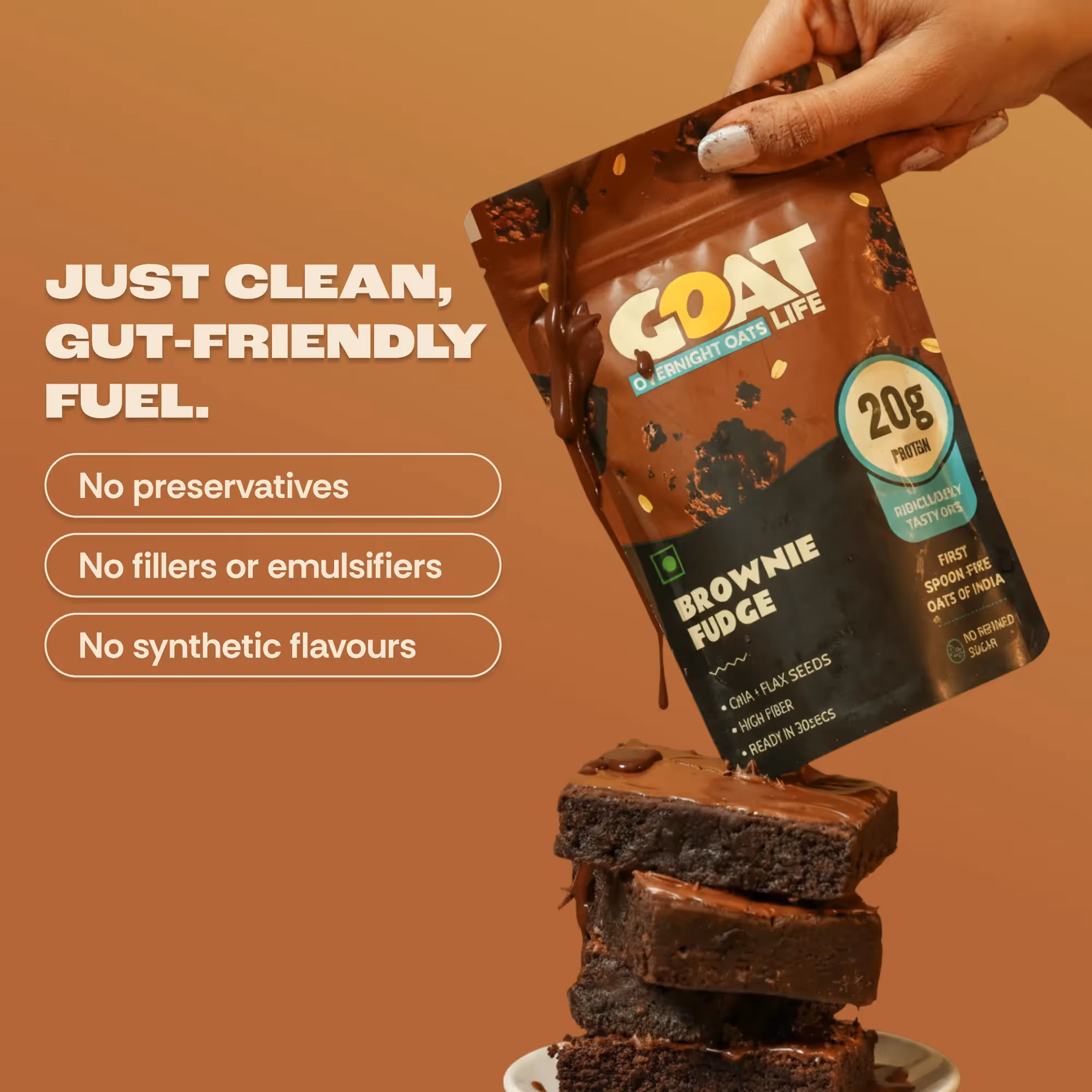 Brownie Fudge High Protein Oats  image 3