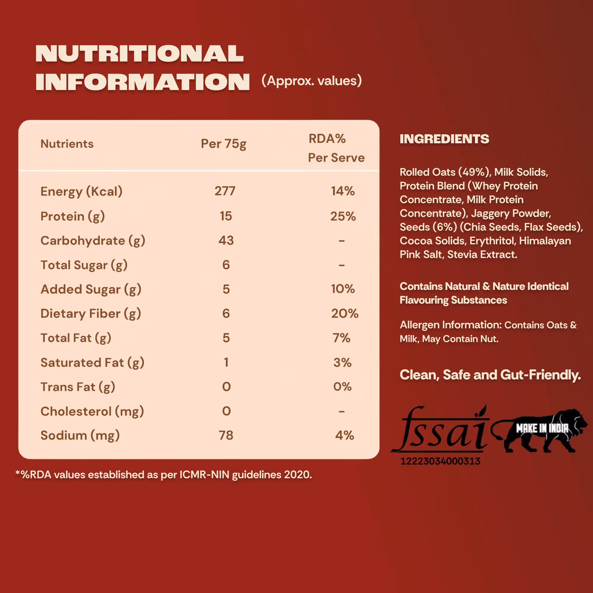 Chocolate Pie High Protein Oats - Pack of 5 image 6
