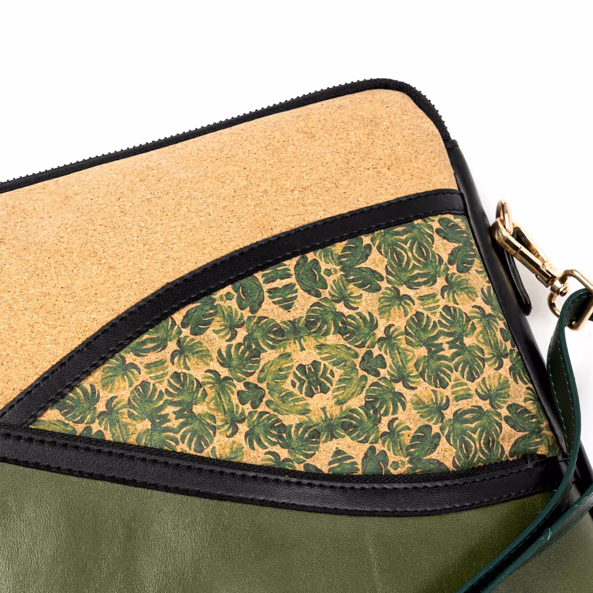 Green Hermitage Acacia Vegan Leather Laptop Sleeve - Olive - photo 4 of 7