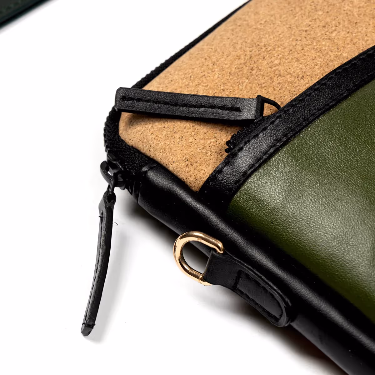 Green Hermitage Acacia Vegan Leather Laptop Sleeve - Olive - photo 6 of 7
