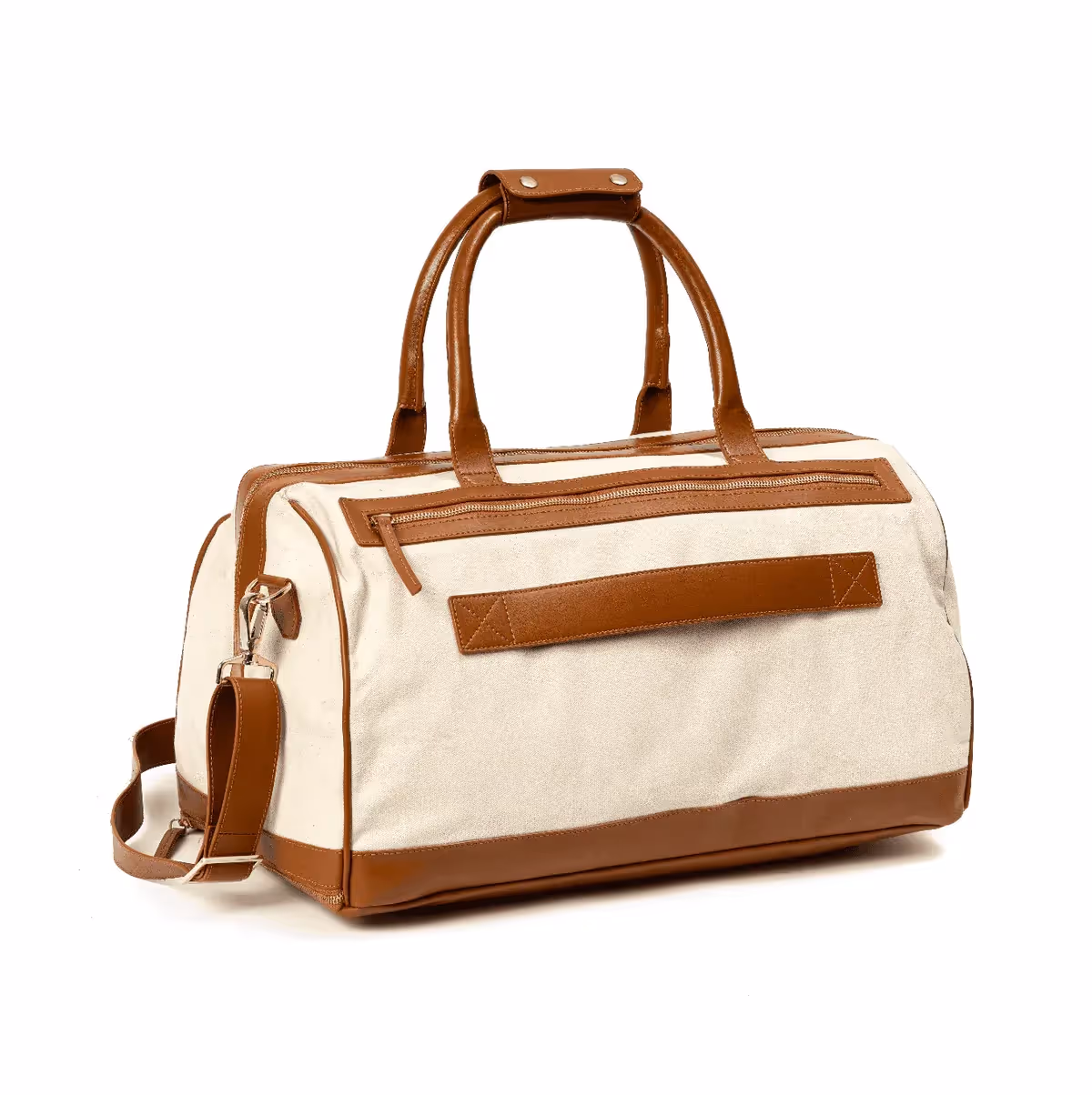 Green Hermitage Ajax Vegan Leather Duffle Bag - Beige - photo 6 of 7