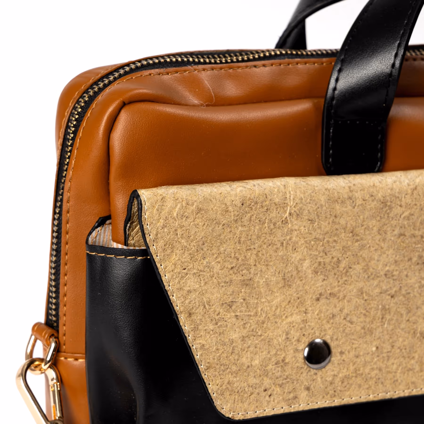 Green Hermitage Willow Vegan Leather Laptop Sleeve - Black - photo 5 of 6
