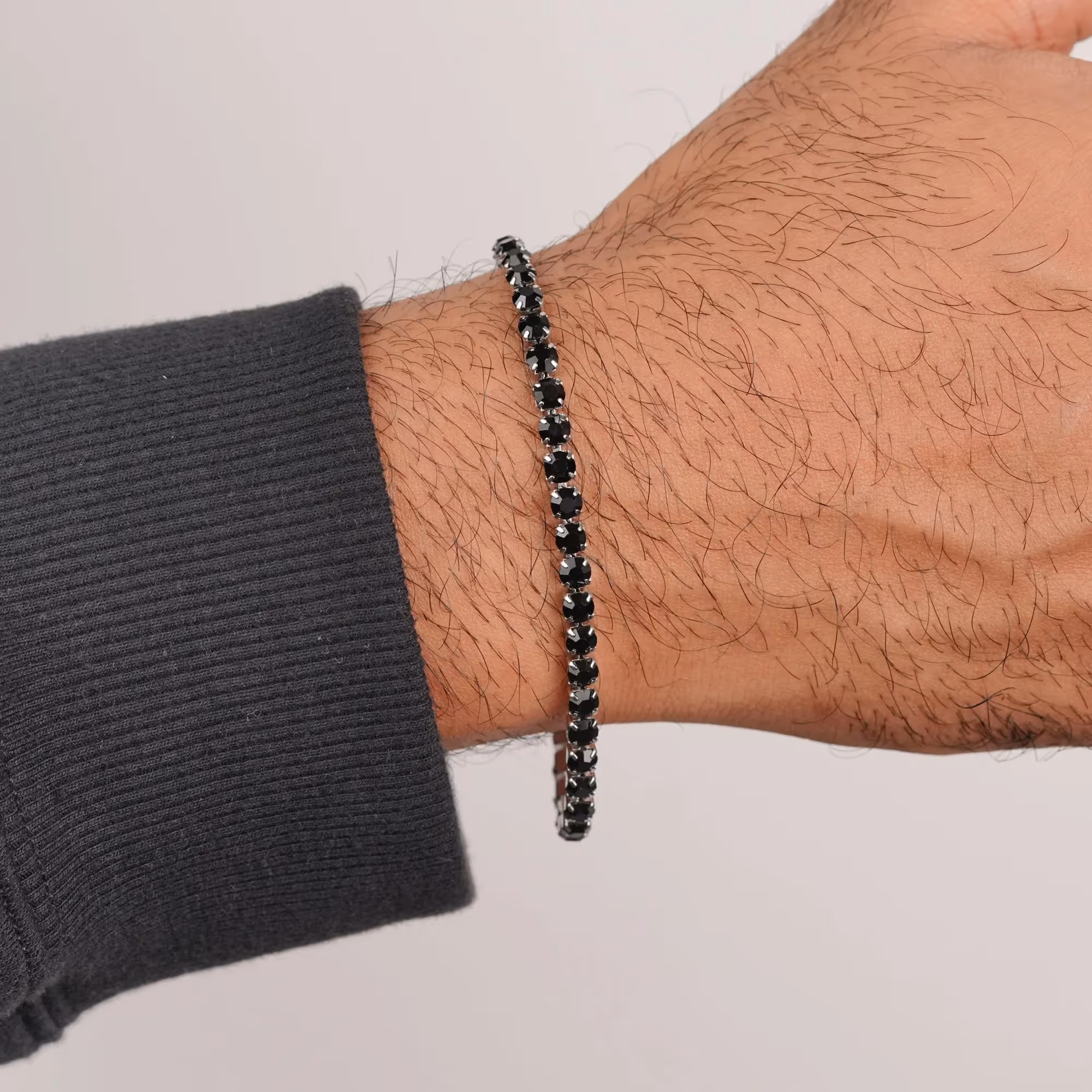Black Tennis Bracelet image 4