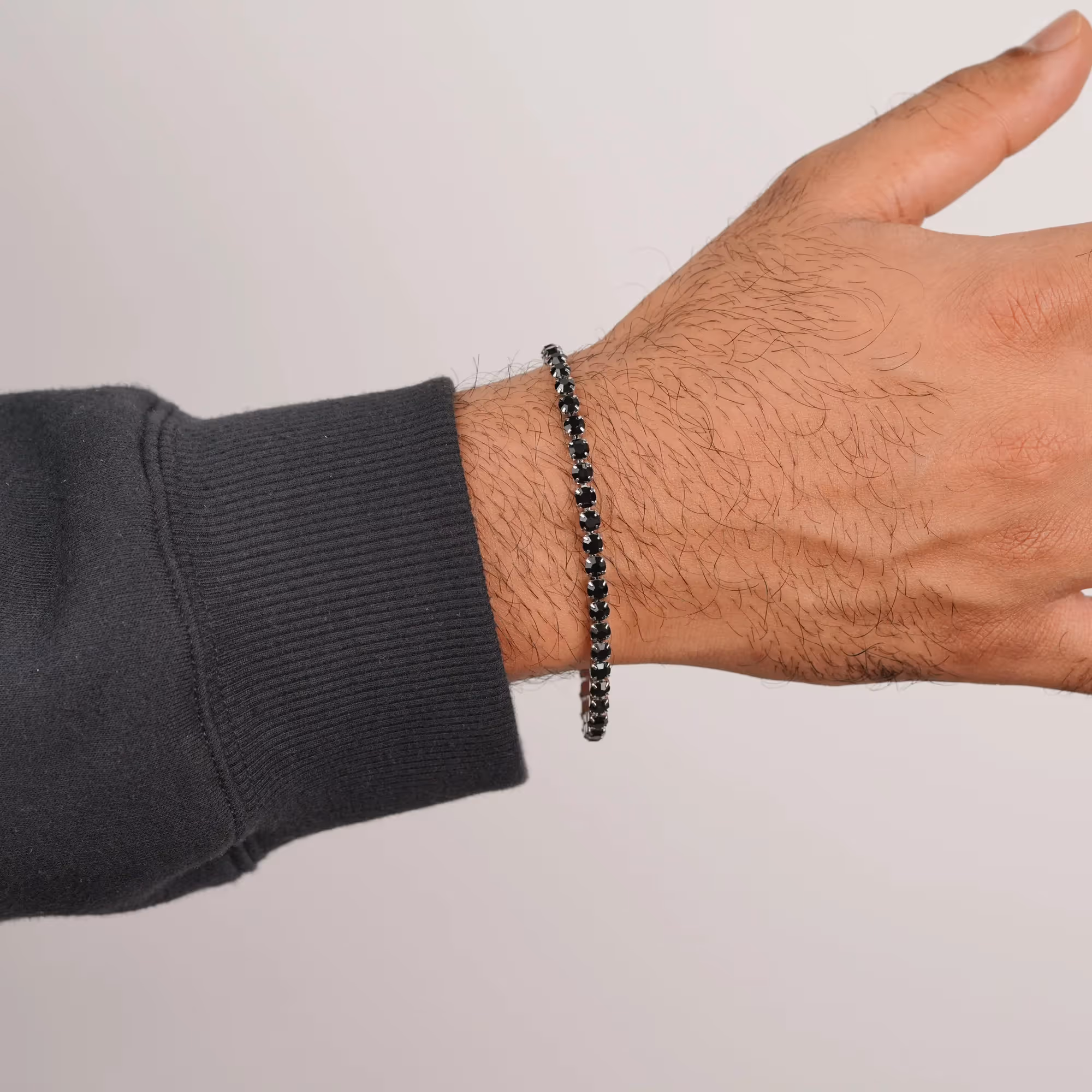 Black Tennis Bracelet image 5