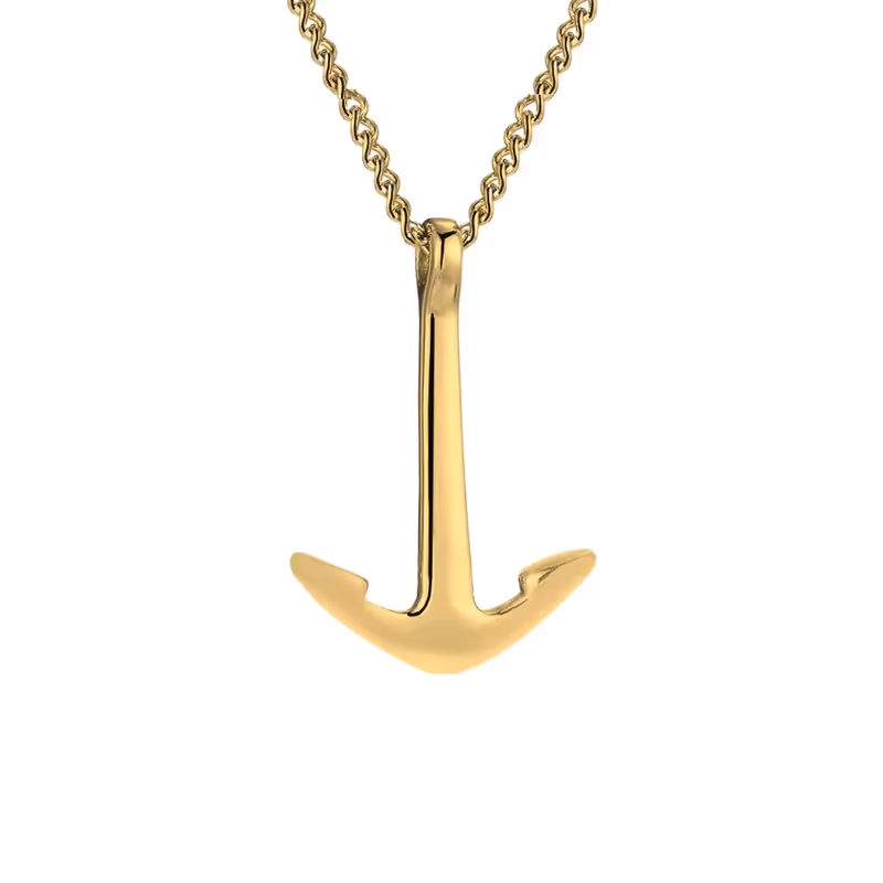 Grytt ANCHOR PENDANT WITH CHAIN (GOLD) - photo 1 of 4