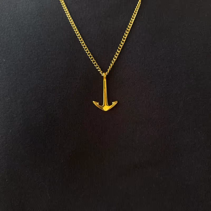 Grytt ANCHOR PENDANT WITH CHAIN (GOLD) - photo 2 of 4