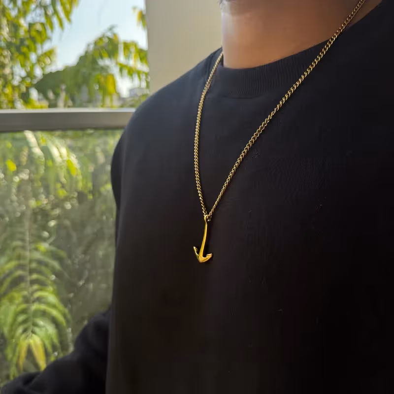 Grytt ANCHOR PENDANT WITH CHAIN (GOLD) - photo 4 of 4