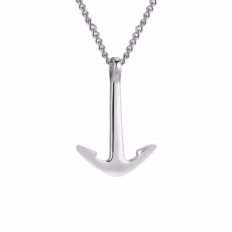 Grytt ANCHOR PENDANT WITH CHAIN (SILVER) - photo 1 of 4