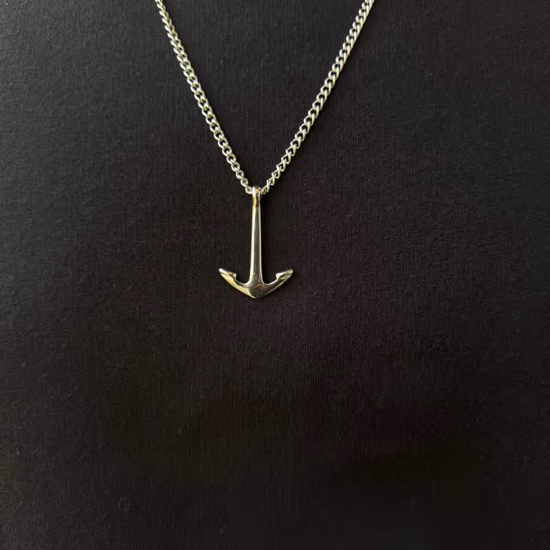 Grytt ANCHOR PENDANT WITH CHAIN (SILVER) - photo 2 of 4