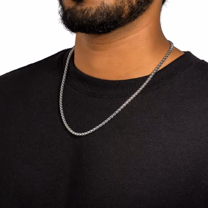Grytt BOX CHAIN (SILVER) - photo 3 of 4