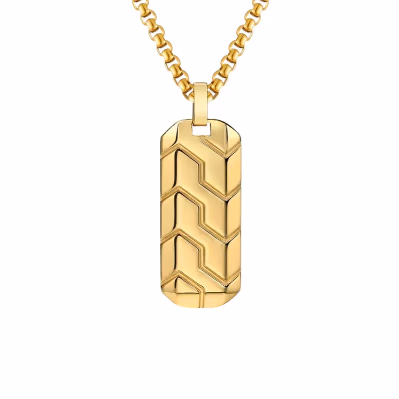 Grytt CIPHER PENDANT WITH CHAIN (GOLD) - photo 1 of 4