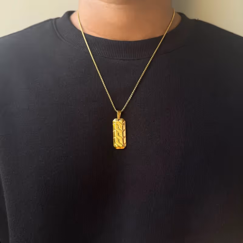 Grytt CIPHER PENDANT WITH CHAIN (GOLD) - photo 2 of 4