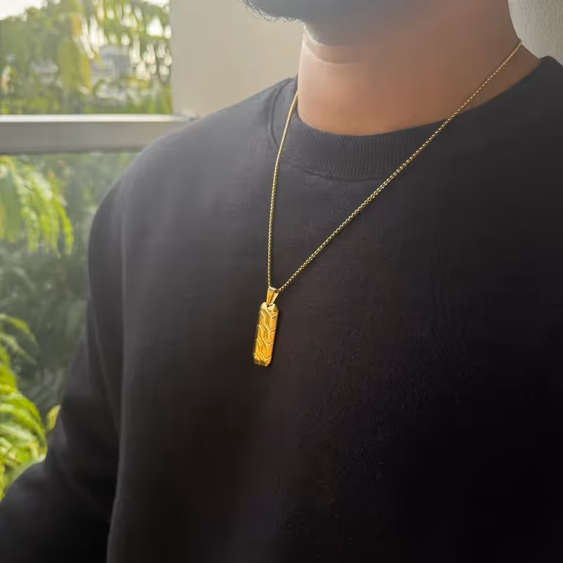 Grytt CIPHER PENDANT WITH CHAIN (GOLD) - photo 3 of 4