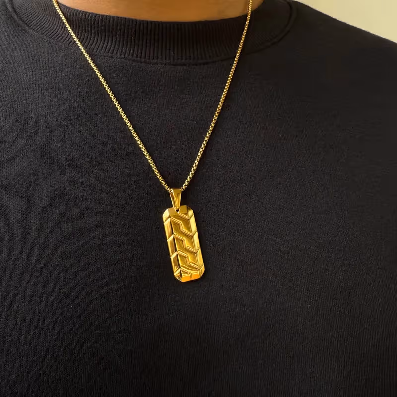 Grytt CIPHER PENDANT WITH CHAIN (GOLD) - photo 4 of 4