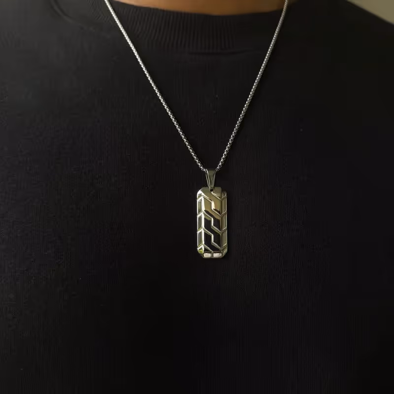 Grytt CIPHER PENDANT WITH CHAIN (SILVER) - photo 3 of 4