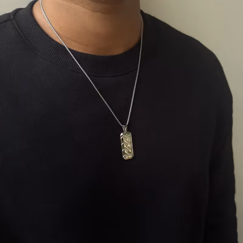 Grytt CIPHER PENDANT WITH CHAIN (SILVER) - photo 4 of 4