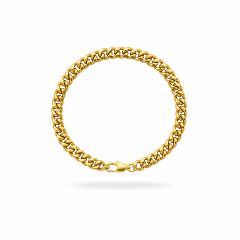 Grytt CUBAN BRACELET 8MM (GOLD) - photo 1 of 3