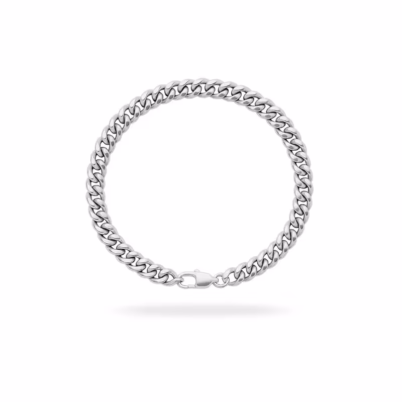 Grytt CUBAN BRACELET 8MM (SILVER) - photo 1 of 3