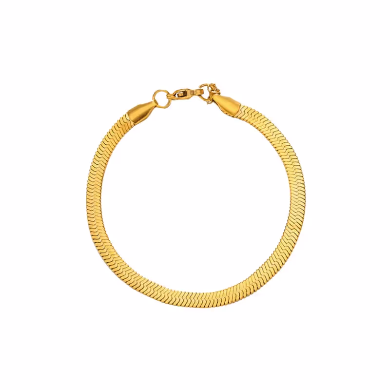 Grytt FLAT SNAKE Bracelet (GOLD) - photo 1 of 5