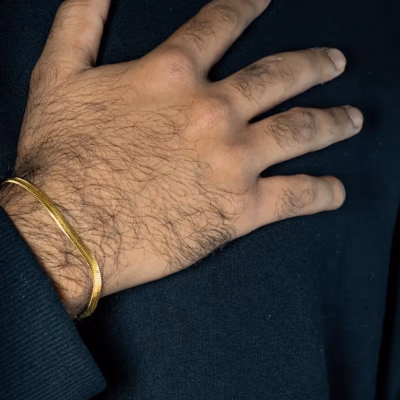 Grytt FLAT SNAKE Bracelet (GOLD) - photo 3 of 5