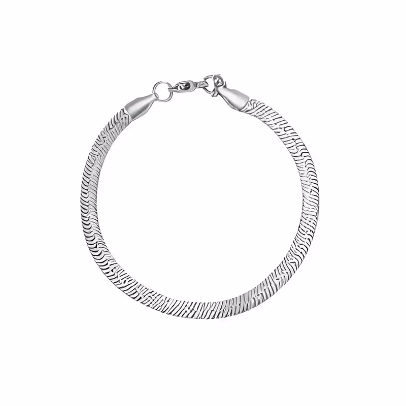 Grytt FLAT SNAKE Bracelet (SILVER) - photo 1 of 4
