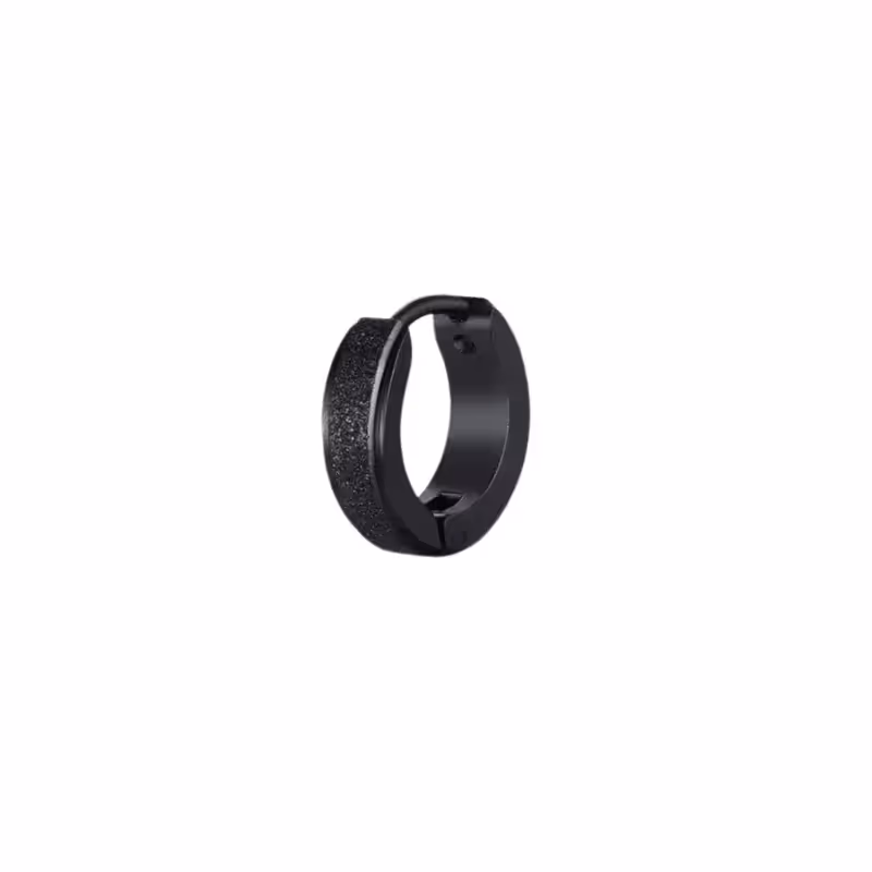 Grytt FROSTED HOOP - (BLACK PIERCED) - photo 1 of 5