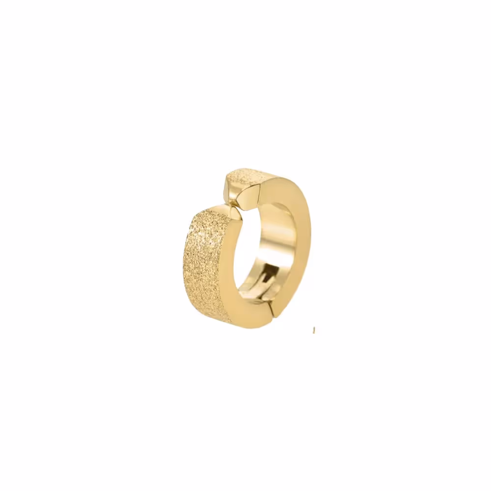 Grytt FROSTED PRESSING HOOP/CUFF (GOLD NON-PIERCED) - photo 4 of 4