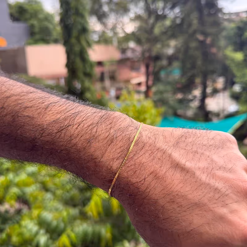 Grytt MICRO FLAT TWISTED BRACELET (GOLD) - photo 1 of 3