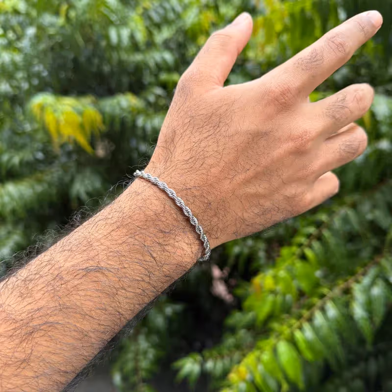 Grytt ROPE BRACELET (SILVER) - photo 2 of 4