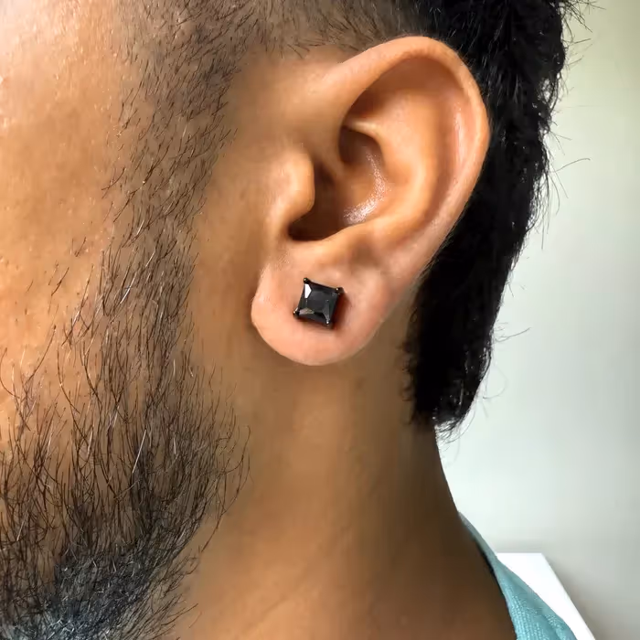 Grytt SQUARE STUD - (MAGNETIC NON-PIERCED) - photo 3 of 7