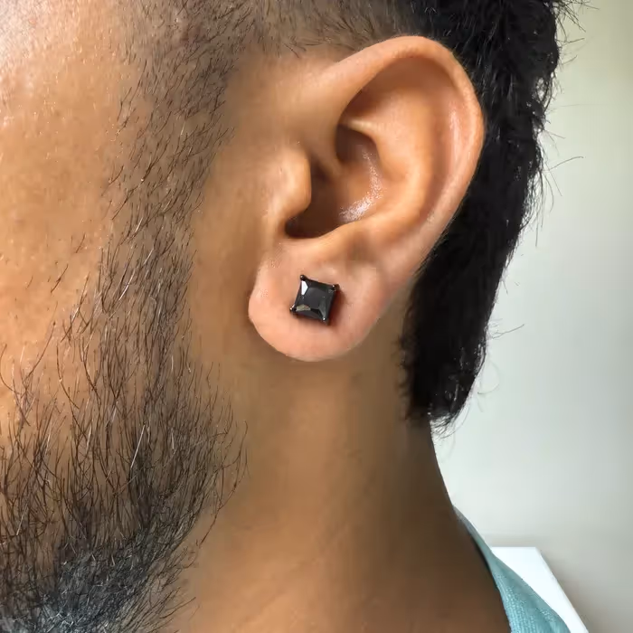 Grytt SQUARE STUD - (MAGNETIC NON-PIERCED) - photo 4 of 7