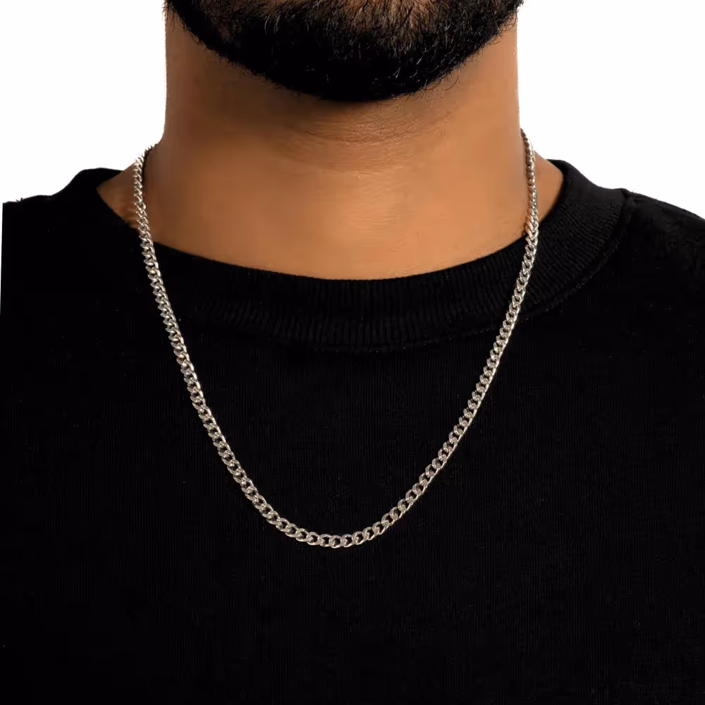 Grytt THIN CUBAN CHAIN (SILVER) - photo 2 of 5