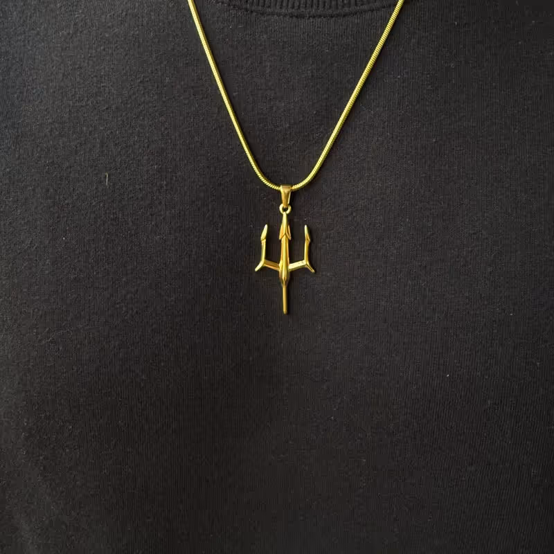 Grytt TRIDENT PENDANT WITH CHAIN (GOLD) - photo 4 of 4
