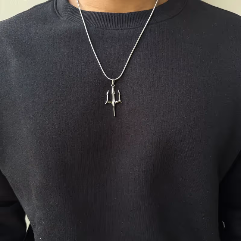 Grytt TRIDENT PENDANT WITH CHAIN (SILVER) - photo 3 of 4